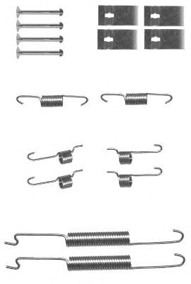 HELLA PAGID 8dz355201011 -  Комплектующие, тормозная колодка